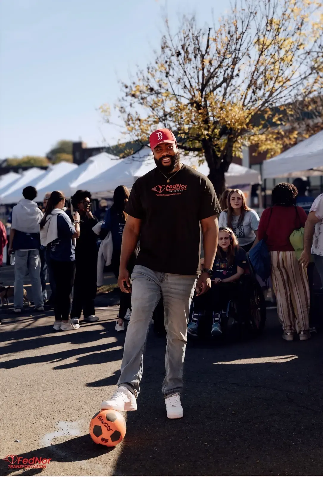 FedNor team member at a Boston community festival