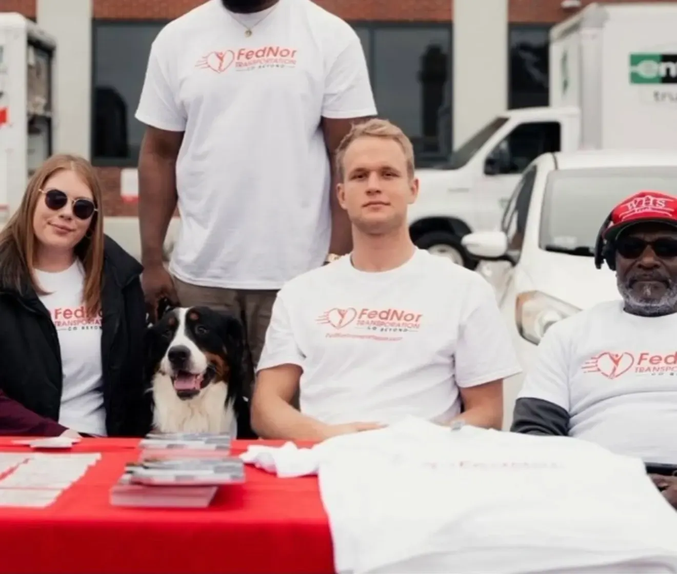 FedNor Transportation team at a community outreach booth