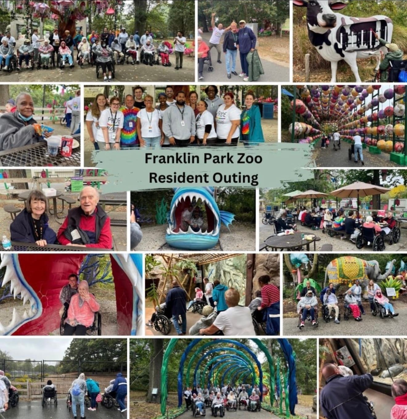 FedNor-supported Franklin Park Zoo resident outing collage