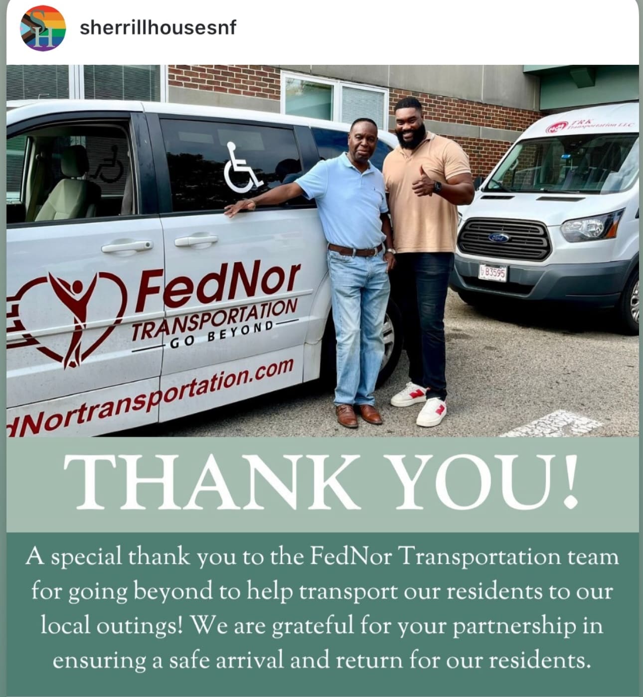 FedNor Transportation team thanked by Sherrill House for resident outings