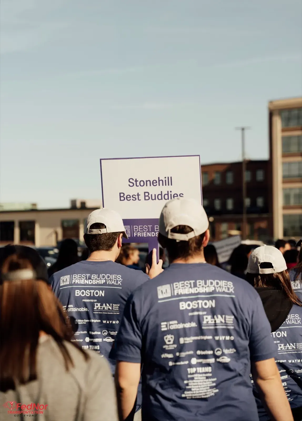 Stonehill Best Buddies team at Boston Friendship Walk