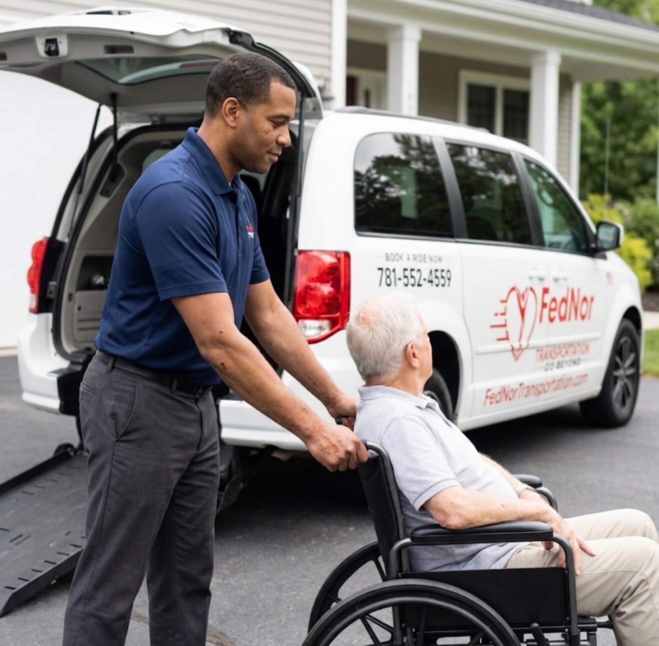 FedNor passenger receiving assistance